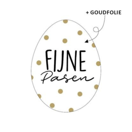 Cadeaustickers | FIJNE PASEN | 10 stuks