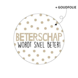 Cadeau stickers | Beterschap wordt snel beter