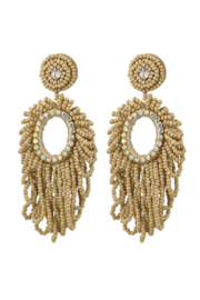 Statement earrings | beige