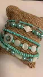 Prachtige turquoise armband met magneetsluiting