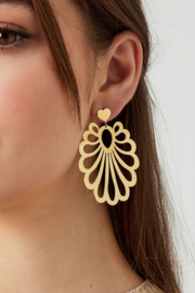 Statement earrings | gold