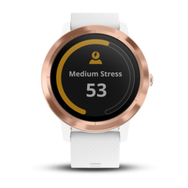 vívoactive 3 (witte siliconen, roségoud)