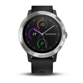 vívoactive 3 (zwart siliconen, roestvrij staal)