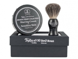 Taylor of Old Bond Street Giftbox Pure Badger & Shavingcream 150g Jermyn str.