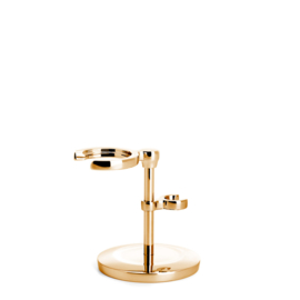 Muhle Standaard voor kwast en safety razor Chroom Gold