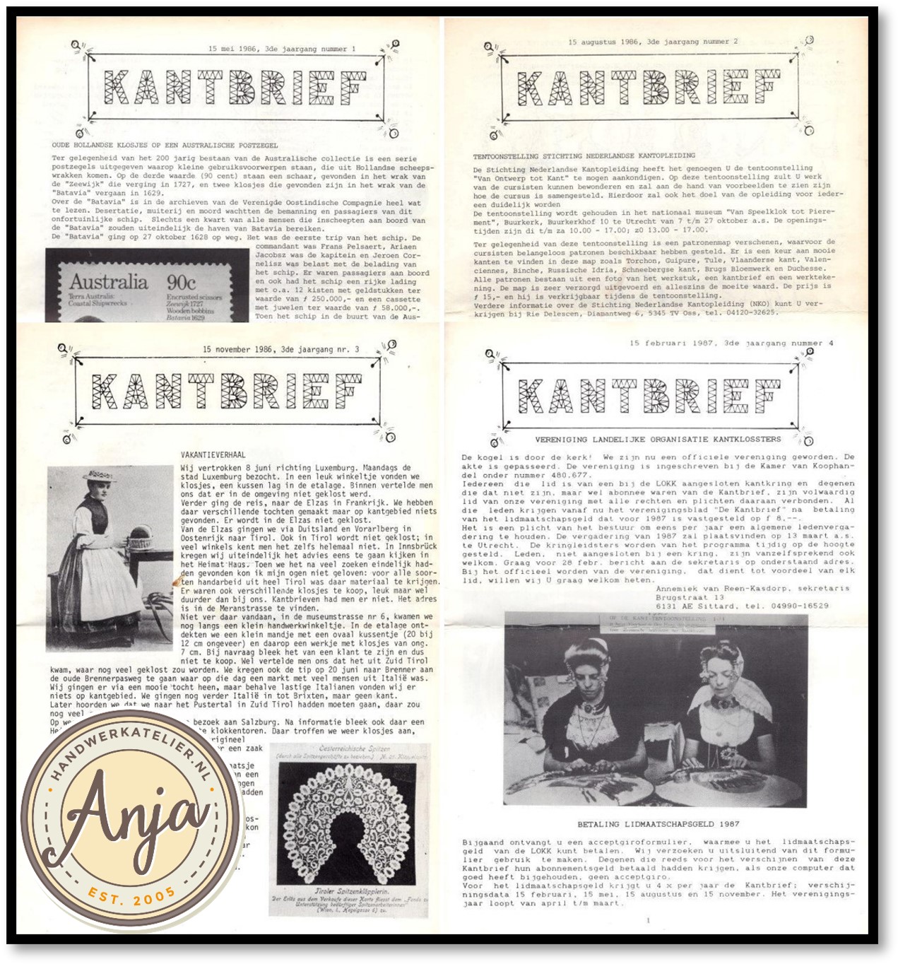 Kantbrief 1983 t/m 1994