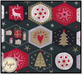 Kerst 28 Patchwork kerstfiguurtjes