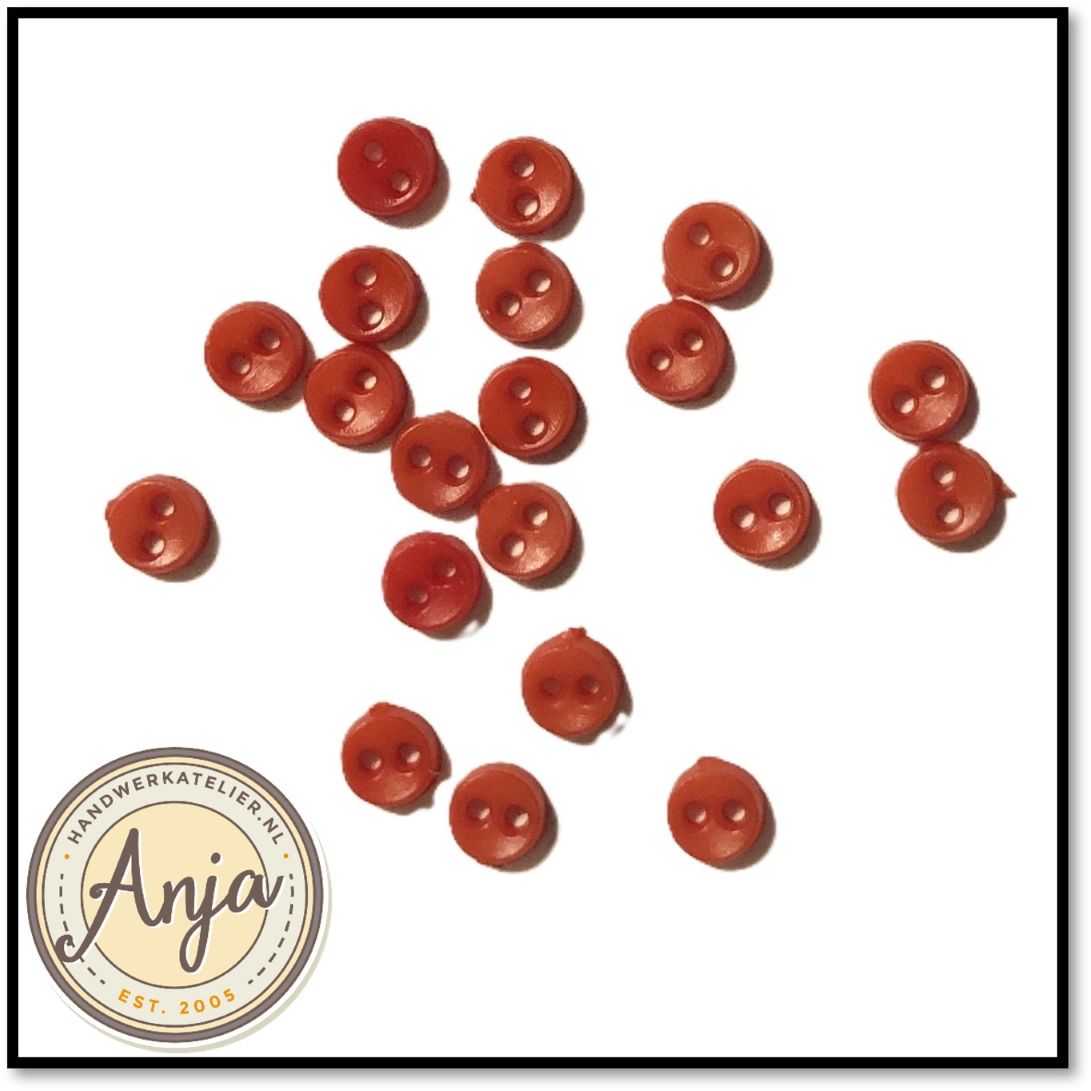 Knoopjes Rood 4 mm per 20