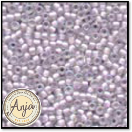 03044 Antique Glass Beads Crystal Lilac