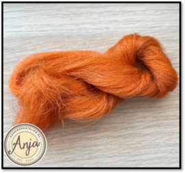 Poppenhaar oranje 50 cm