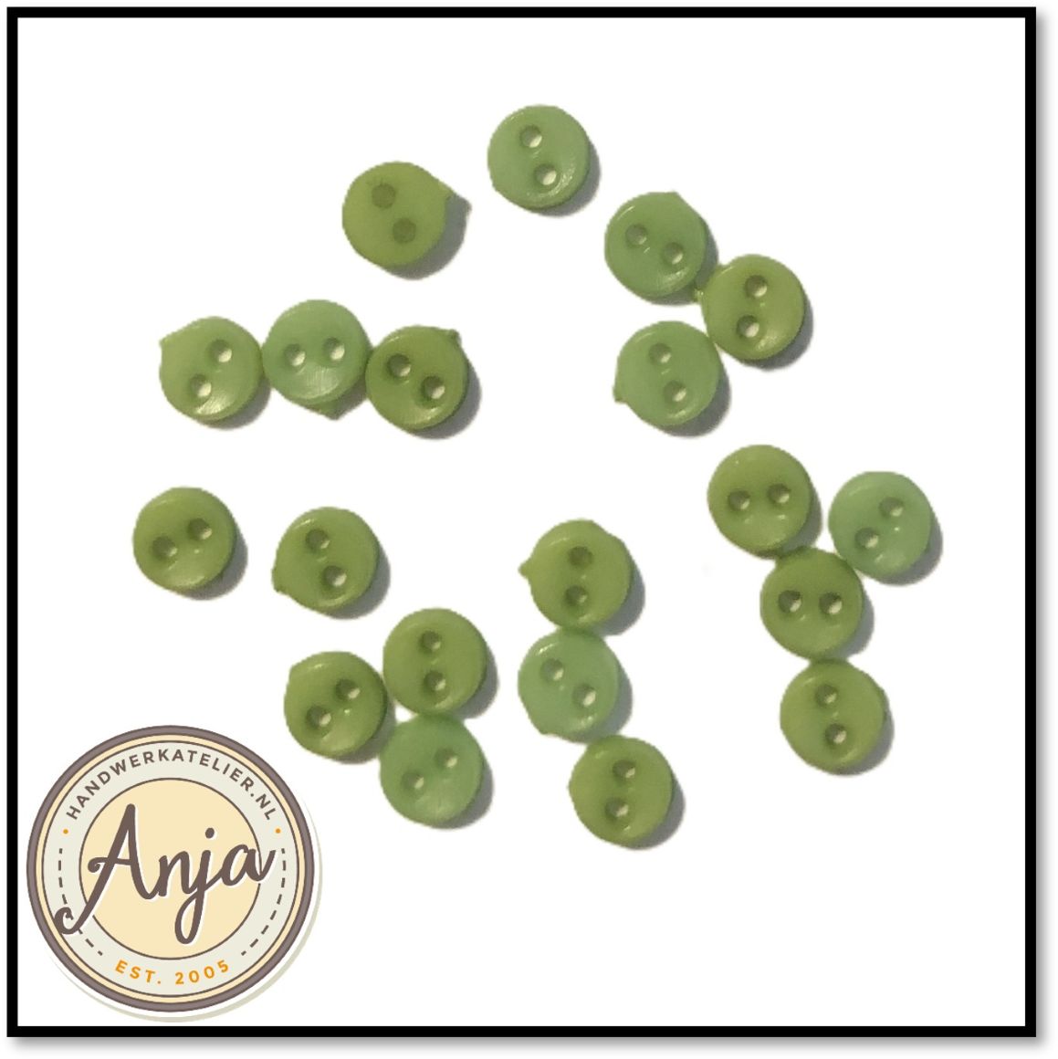 Knoopjes Lichtgroen 4 mm per 20