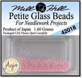 42018 Petite Glass Beads Crystal Pink
