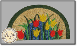 D1647 Bloemen deurmat