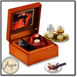 Reutter set met cognac en sigaar