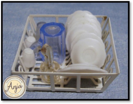 D1633 Afdruiprek met servies