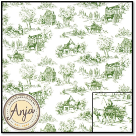 WP1059 Toile De Jouy Green