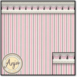 6105 Pink Regency Stripe Wallpaper
