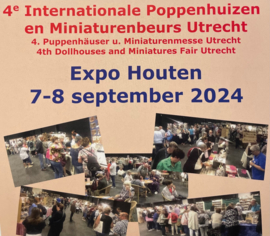 7 & 8 september 2024 Dollhouses Miniatures Fair Utrecht