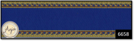 6658 Navy and Gold Edged Stair Carpet