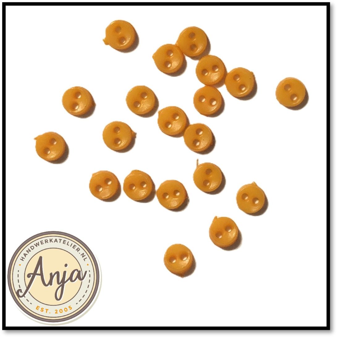 Knoopjes Oranje 4 mm per 20