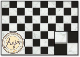 DIY354 Black and White Chequered