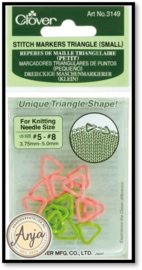 Stitch markers triangle klein voor breien
