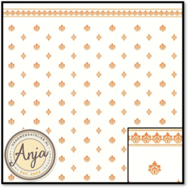 DIY076A Garden Crest Gold And Ivory