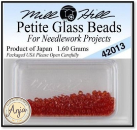 42013 Petite Glass Beads Red Red