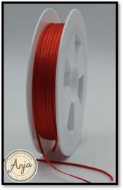 204 Red Satijnlint 1.5 mm