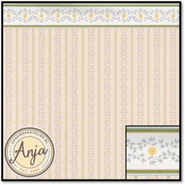 7148 Soft Peach Posy Wallpaper