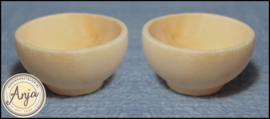 D2306 Houten schaaltje per twee