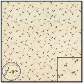 879845 Beige Fleurs Bleues