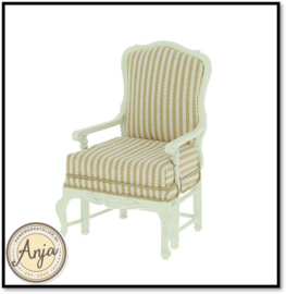 365610 Witte sofa met cream strepen