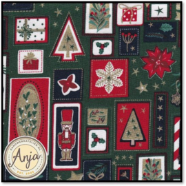 Kerst 25 Patchwork kerstfiguurtjes
