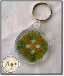 Plexiglas Sleutelhanger rond A