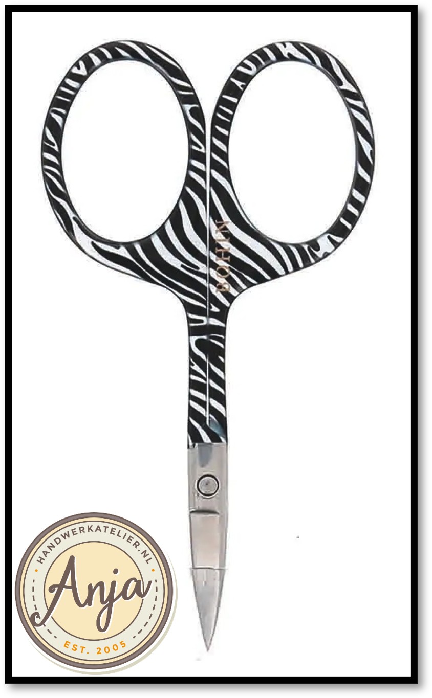 Borduurschaartje Zebra print