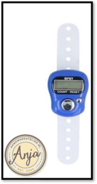 Digitale toerenteller blauw