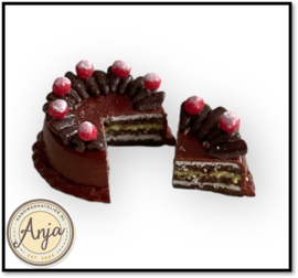 AM8070 Chocolade kers taart met losse punt