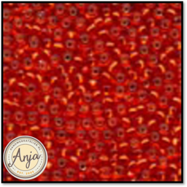 03043 Antique Glass Beads Oriental Red