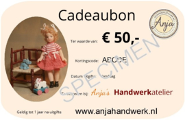 Cadeaubon € 50,00 pdf