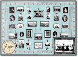 WP1074 Room Pack Print Blue