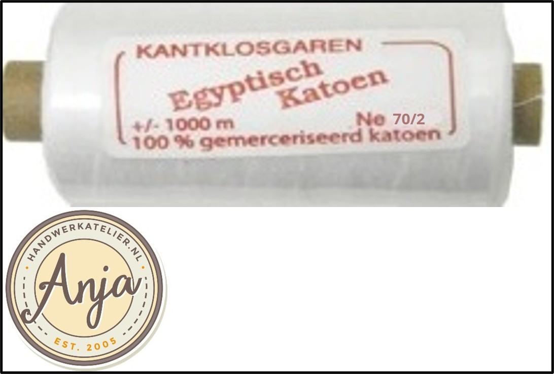 Egyptisch katoen 70/2 Optisch Wit