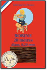 Sajou metaaldraad 0,2 mm Bruin