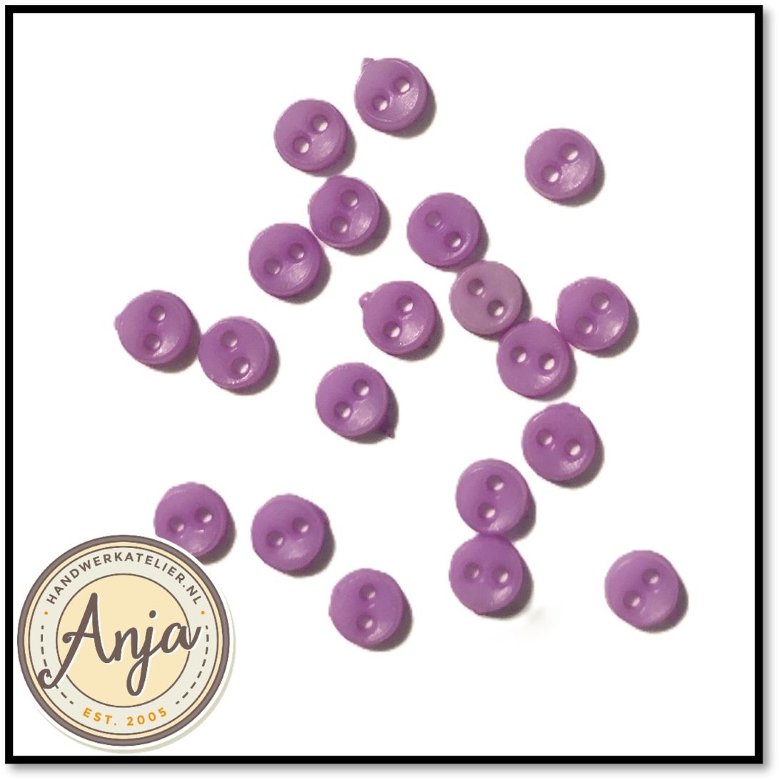 Knoopjes Paars 4 mm per 20