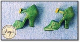 D1033D Groene schoenen per paar