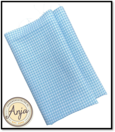 GG12-1022 Geruit blauw wit