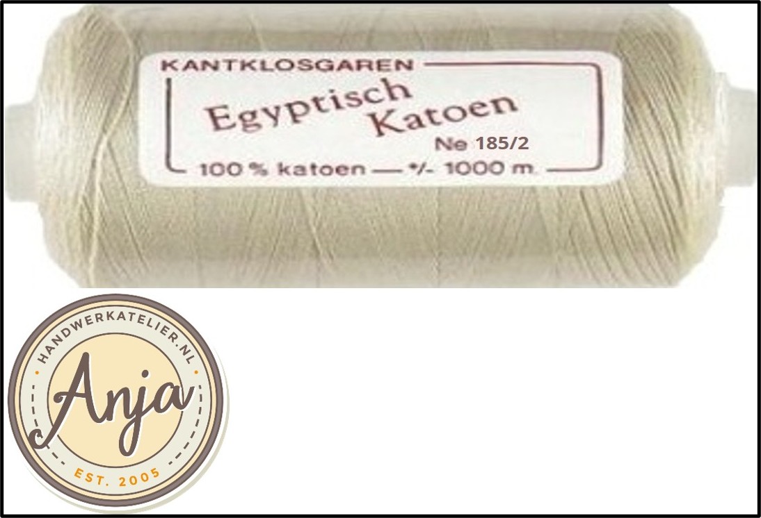 Egyptisch katoen 185/2 Ecru