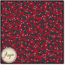 Kerst 32 Rood met hulst