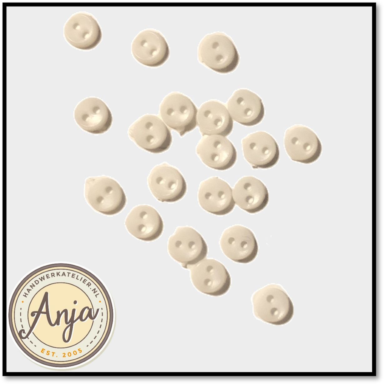 Knoopjes Wit 4 mm per 20