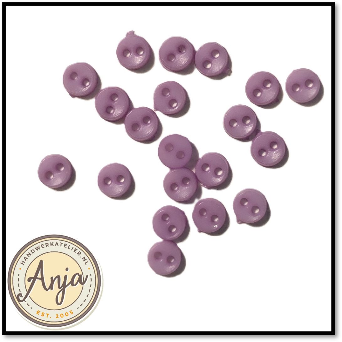 Knoopjes Lila 4 mm per 20